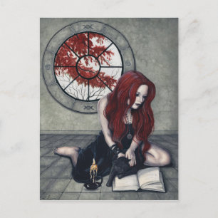 Spellbook Witch Postcard Briefkaart