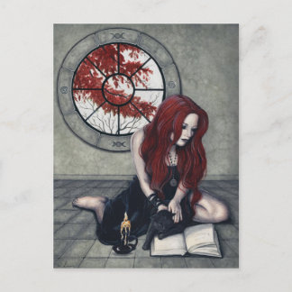 Spellbook Witch Postcard Briefkaart