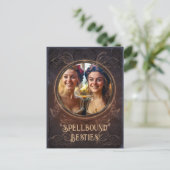 Spellbound besties - Witchy middeleeuwse herinneri Briefkaart (Staand voorkant)