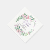 Spellbound Flowers Waterverf Wedding Wreating Servet (Hoek)