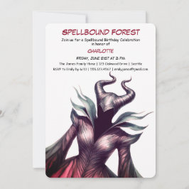 Spellbound Forest – Dark Fairy Birthday Party  Kaart