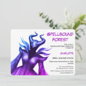 Spellbound Forest – Dark Fairy Birthday Party  Kaart (Staand voorkant)