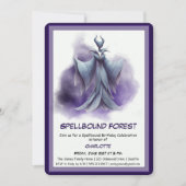 Spellbound Forest – Dark Fairy Birthday Party Kaart (Voorkant)