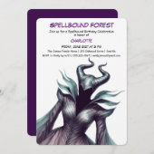 Spellbound Forest – Dark Fairy Birthday Party  Kaart (Voorkant / Achterkant)