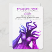 Spellbound Forest – Dark Fairy Birthday Party  Kaart (Voorkant)