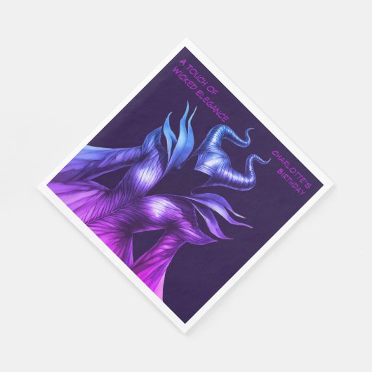 Spellbound Forest – Dark Fairy Birthday Party  Servet (Hoek)