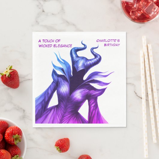 Spellbound Forest – Dark Fairy Birthday Party Servet (Insitu)