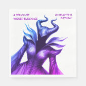 Spellbound Forest – Dark Fairy Birthday Party Servet (Voorkant)