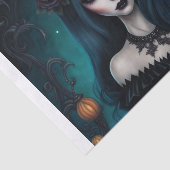 Spellbound Gothic Witch Decoupage papier (Detail)