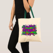 Spellbound grunge "Happy Halloween" canvas tas (Voorkant (product))