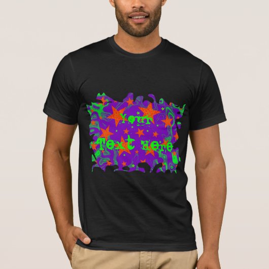 Spellbound grunge "Jouw tekst" T-shirt (Voorkant)