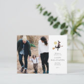 Spellbound Halloween-fotokaart Feestdagenkaart (Staand voorkant)