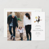 Spellbound Halloween-fotokaart Feestdagenkaart (Voorkant / Achterkant)