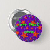 Spellbound 'Jouw tekst here'-knoopbadge Ronde Button 5,7 Cm (Voorkant /achterkant)