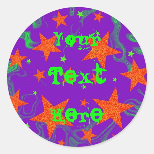 Spellbound "Jouw tekst"-sticker Ronde Sticker (Voorkant)