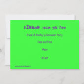 Spellbound paarse 'You're Uitnodigd'-uitnodiging Kaart (Achterkant)