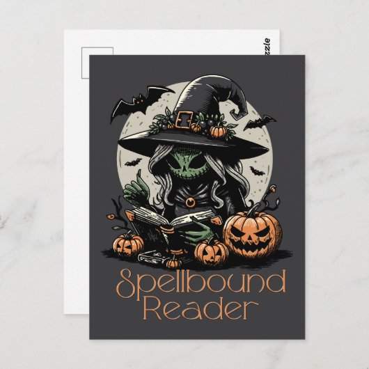 Spellbound Reader Witch Briefkaart (Voorkant / Achterkant)