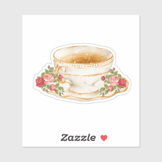 Spellbound Romance Teacup Sticker (Vel)
