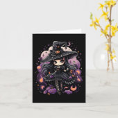 Spellbound Spirits Halloween Heksenkunst Kaart (Gele Bloem)