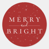 Spellbound Winter Red Holiday Sticker (Voorkant)