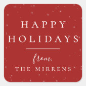 Spellbound Winter | Sticker rode vakantie (Voorkant)