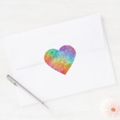 Spellcaster - Levendige kristallen regenboog : Hart Sticker (Envelop)