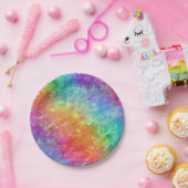 Spellcaster - Levendige kristallen regenboog : Papieren Bordje (Feest)