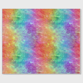 Spellcaster - levendige regenboog prisma ombre: cadeaupapier (Vlak)