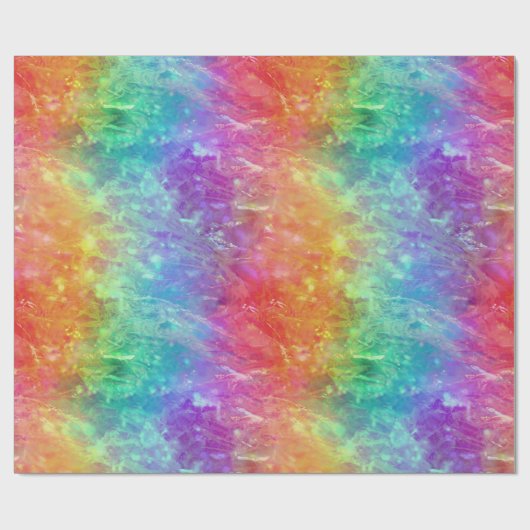 Spellcaster - levendige regenboog prisma ombre: cadeaupapier (Vlak)