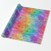 Spellcaster - levendige regenboog prisma ombre: cadeaupapier (Uitgerold)