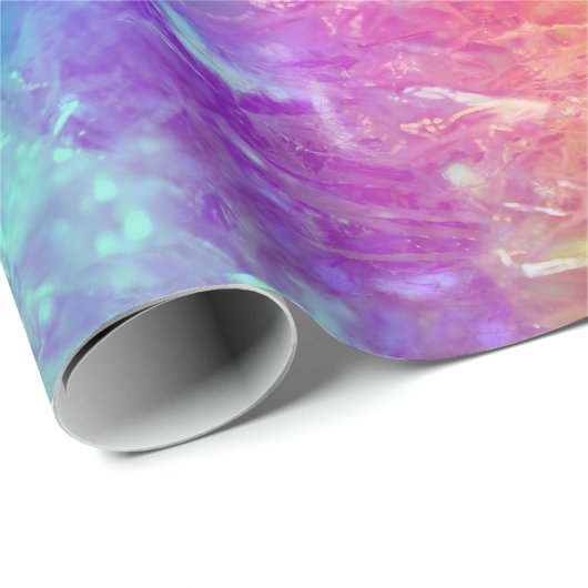 Spellcaster - levendige regenboog prisma ombre: cadeaupapier (Rol Hoek)