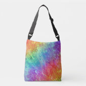 Spellcaster - levendige regenboog prisma ombre: crossbody tas (Voorkant)