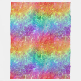 Spellcaster - levendige regenboog prisma ombre: fleece deken