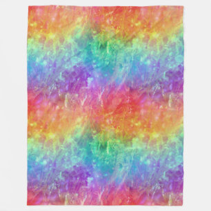 Spellcaster - levendige regenboog prisma ombre: fleece deken