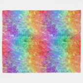 Spellcaster - levendige regenboog prisma ombre: fleece deken (Voorkant (Horizontaal))
