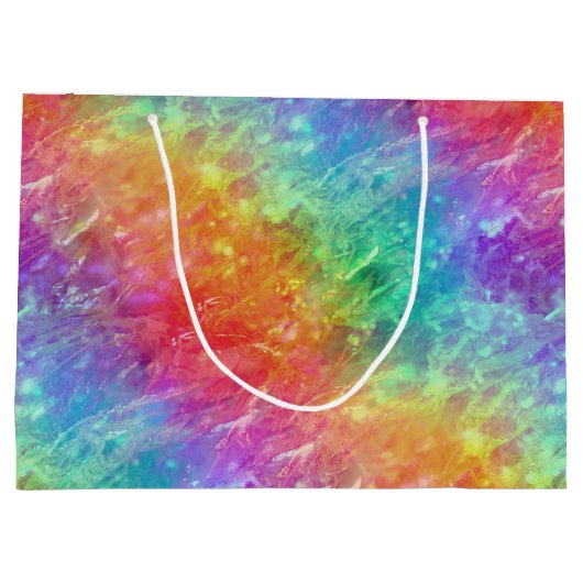 Spellcaster - levendige regenboog prisma ombre: groot cadeauzakje (Achterkant)