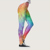Spellcaster - levendige regenboog prisma ombre: leggings (Rechts)