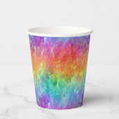 Spellcaster - levendige regenboog prisma ombre: papieren bekers (Achterkant)