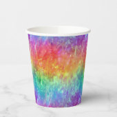 Spellcaster - levendige regenboog prisma ombre: papieren bekers (Links)