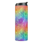 Spellcaster - levendige regenboog prisma ombre: thermosbeker (Gedraaid links)