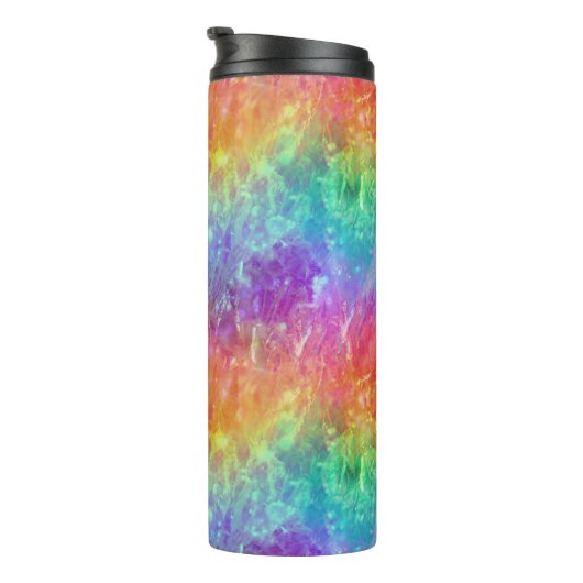 Spellcaster - levendige regenboog prisma ombre: thermosbeker (Geroteerd rechts)