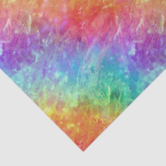 Spellcaster - levendige regenboog prisma ombre: tissuepapier (Detail)