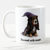 Spellcasting Basset Hound Wizard Dog Koffiemok