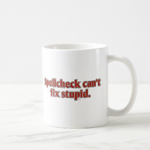 Spellcheck kan Stomme niet herstellen Koffiemok