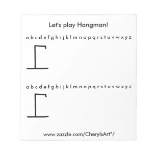 Spellen van Hangman-notebooks Notitieblok