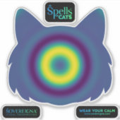 Spellen voor katten: Kalme Kitty (Kalmerend) Sticker (Voorkant)