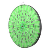 Spellende Woordgamen Alphabet Dart Board Green Dartbord (Voorkant Rechts)
