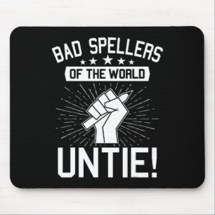 Spellers van de wereld ontbinden Dyslexie Award Muismat