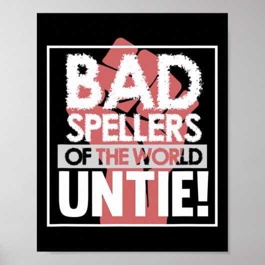 Spellers van Wereld Dyslexie Bewustzijn Therapeut Poster (Voorkant)