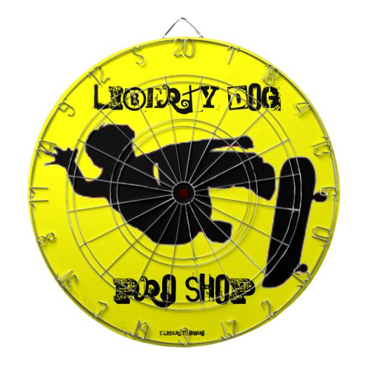 SPELLETJES - DARTBORD - LIBERTY DOG PRO SKATEBOARD (Voorkant)